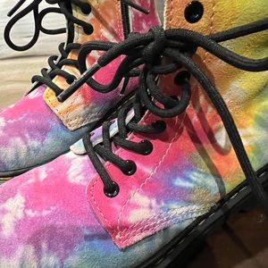 DR MARTENS BOOTS TIE DYE LITTLE KIDS SIZE 13